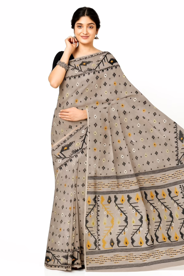 Dhakai Jamdani Saree