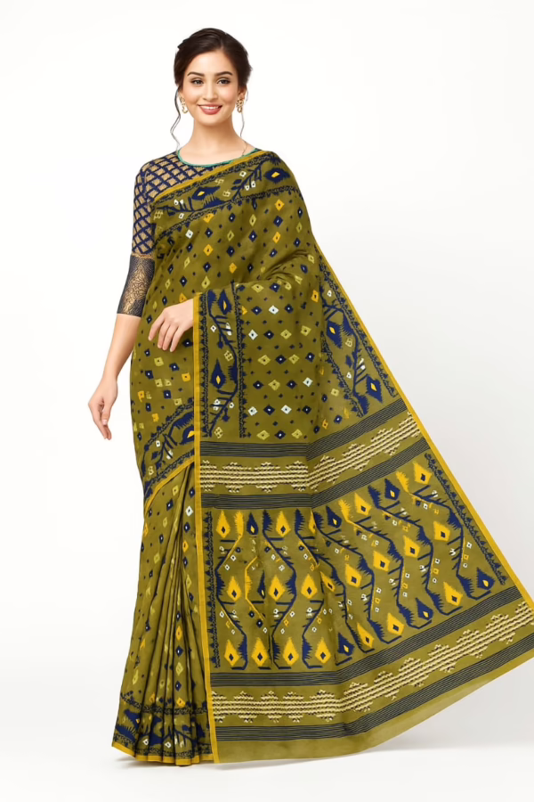 Dhakai Jamdani Saree